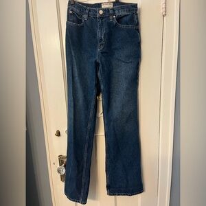 We The Free Tinsley Mid Rise Straight Leg  Medium Wash Blue Denim Jeans 27 chore